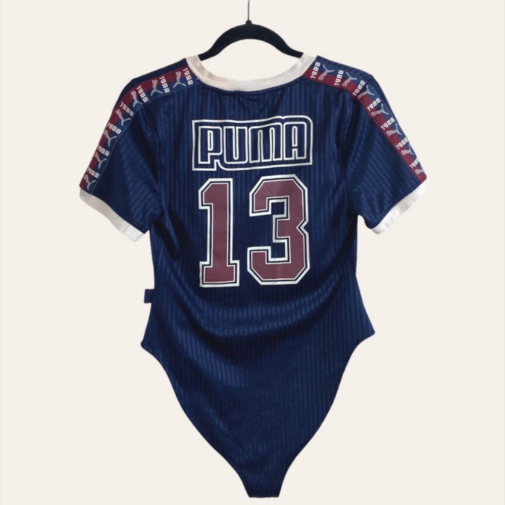 NWOT Puma X Fenty V-Neck Jersey Bodysuit With Back Logo M